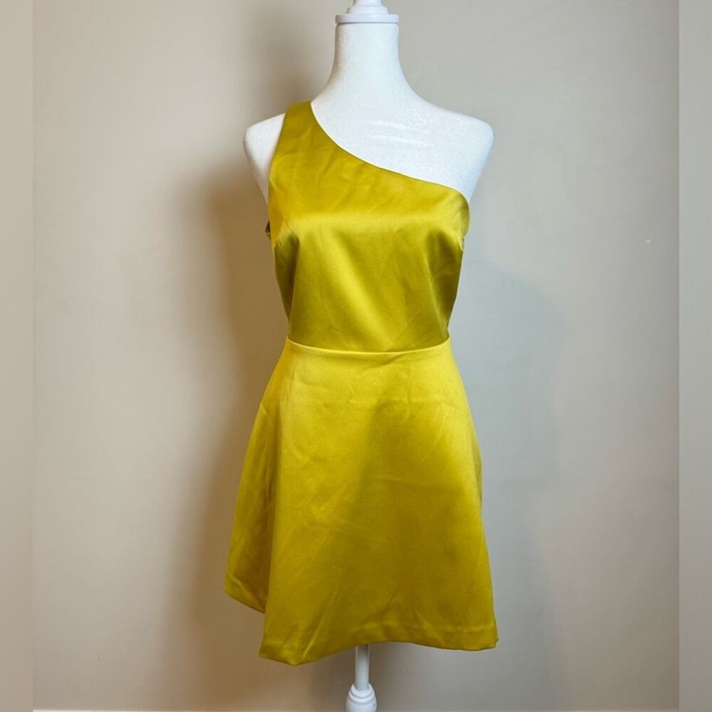 Urban Outfitters One Shoulder Satin Mini Dress - Size 4